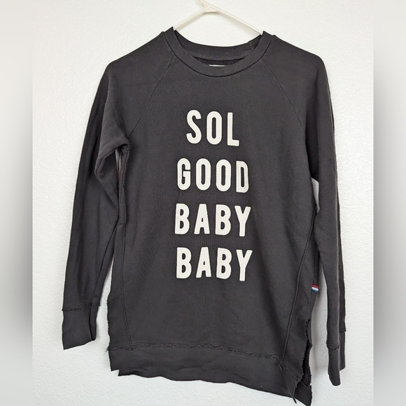NWOT Sol Angeles Anthropologie Sol Good Baby sweatshirt - Picture 1 of 3